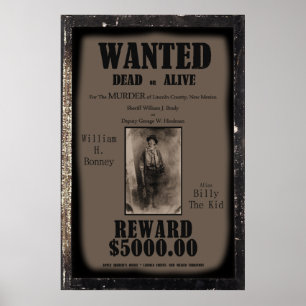 Billy The Kid Wanted Dead or Alive Poster