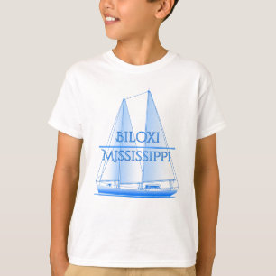 Biloxi Coastal Nautical Sailing Sailor T-Shirt