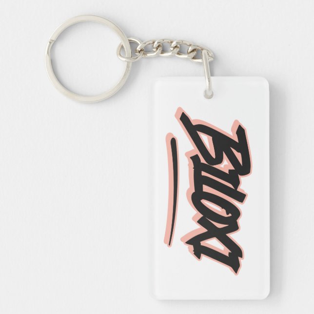 Biloxi Graffiti Style  Key Ring (Front)