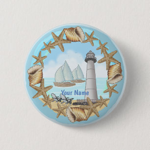 Biloxi Lighthouse 6 Cm Round Badge