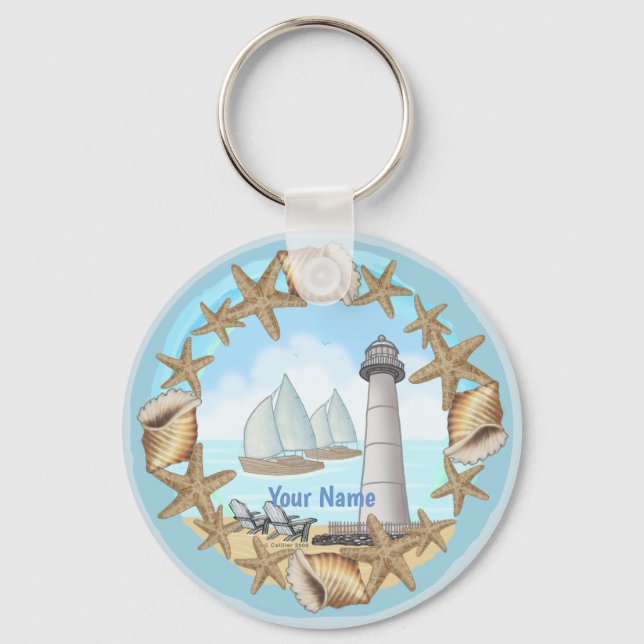Biloxi Lighthouse keychain (Front)