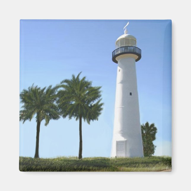 biloxi lighthouse magnet (Front)