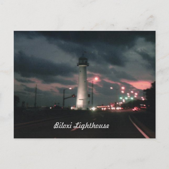 Biloxi Lighthouse Postcard (Front)
