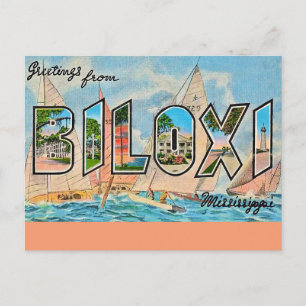 Biloxi Miss Vintage Postcard