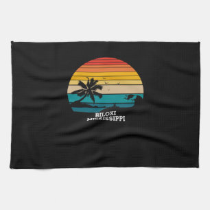 Biloxi Mississippi Beaches Tea Towel