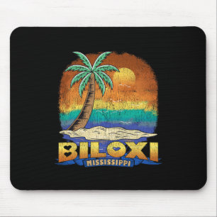 Biloxi Mississippi Vintage Distressed Souvenir Mouse Mat
