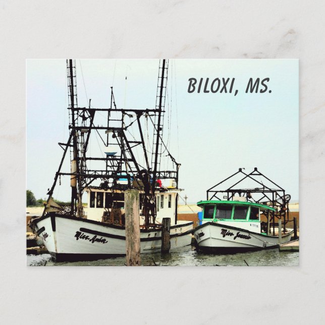 Biloxi, Ms. Postcard (Front)
