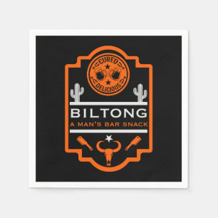 Biltong And Beer Napkin