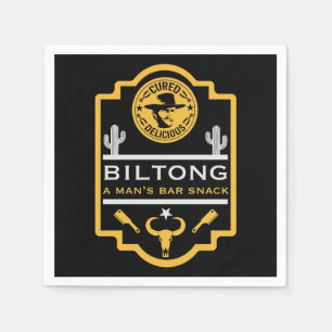 Biltong And Beer Napkin