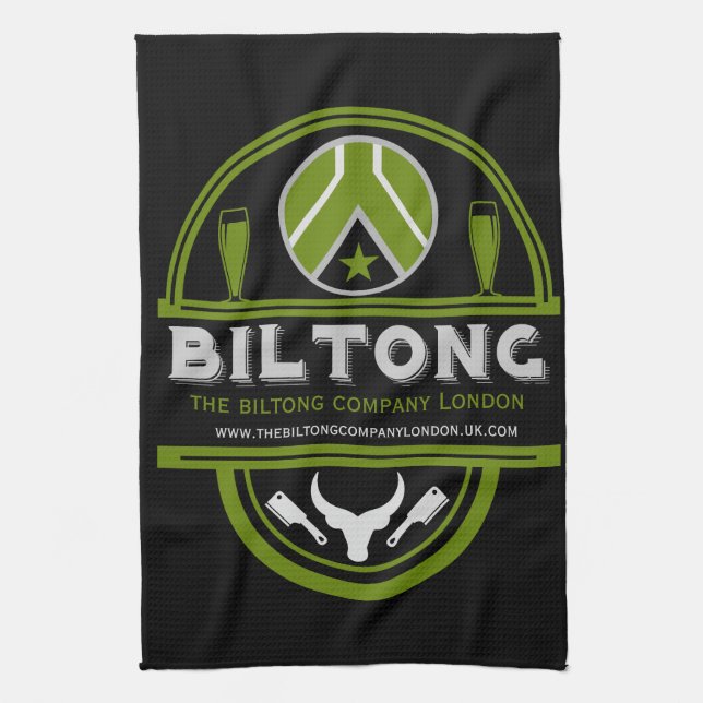 Biltong Makers And Sellers Tea Towel (Vertical)