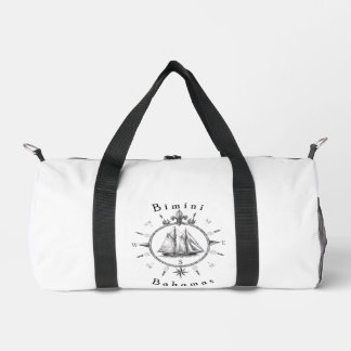 Bimini Bahamas Nautical Sailing Compass Cruising Duffle Bag