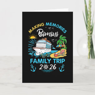 Bimini Family Trip 2026 Making Memories Vacation Card
