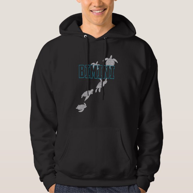 Bimini Sea Turtles Scuba Diving with Turtles Hoodie (Front)