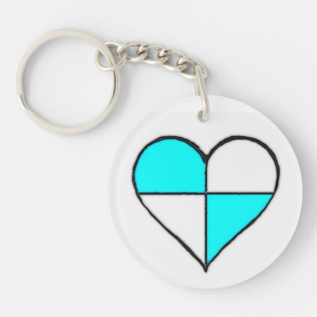 ~Bimmer Heart~ KEYCHAIN, CUSTOMIZE IT! Key Ring (Front)