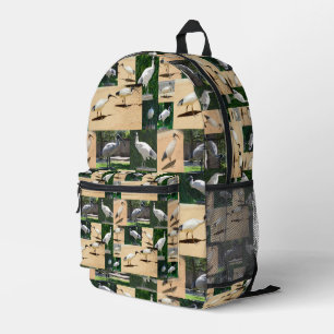 (Bin Chicken) Ibis Photo Collage, Printed Backpack