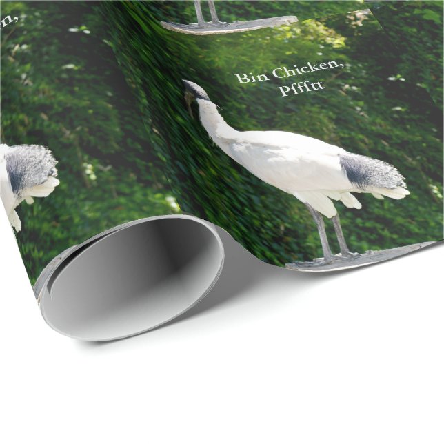 Bin Chicken Pfftt (Ibis) Gift Wrapping Paper (Roll Corner)