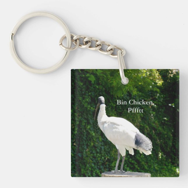 Bin Chicken Pfftt (Ibis) Keyring (Front)