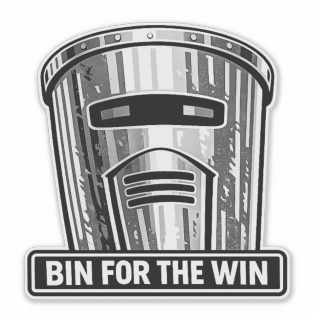 Bin Sentinel: Bin for the Win Helmet Sticker (Front)