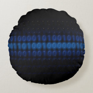 BiNALUXE Blue - Round Pillow