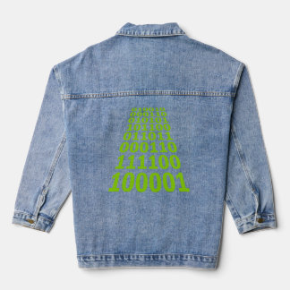 Binary 010101 Code  Denim Jacket