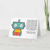 Binary Administrative Professionals Day Card
