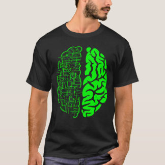 Binary AI Computer Circuit Electric Game Lovers Gi T-Shirt