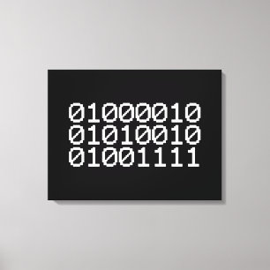 BINARY BRO CANVAS PRINT