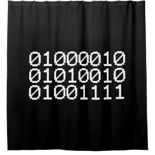 BINARY BRO SHOWER CURTAIN (Front)