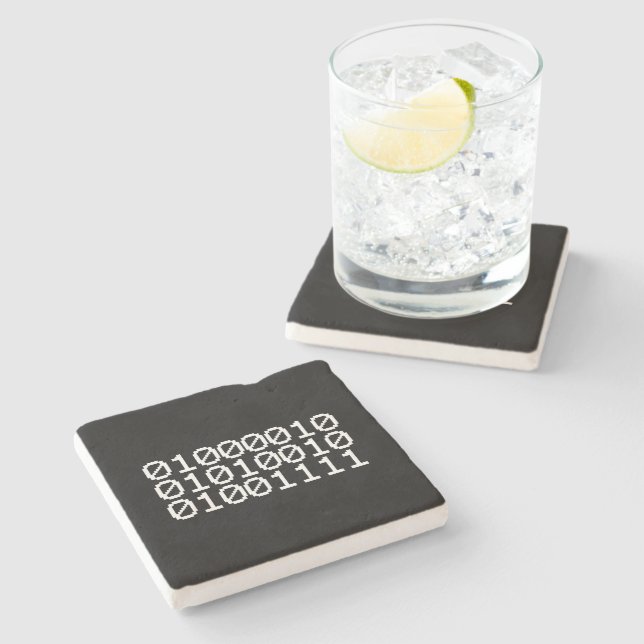 BINARY BRO STONE COASTER (Side)