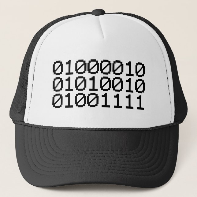 BINARY BRO TRUCKER HAT (Front)