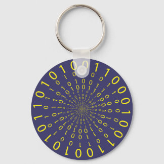 Binary circular background key ring