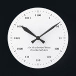 Binary Clock<br><div class="desc">Binary Clock.
1 in 10 understand binary - the other half don't.</div>