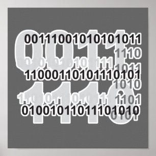 binary code design poster