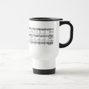 binary code design travel mug