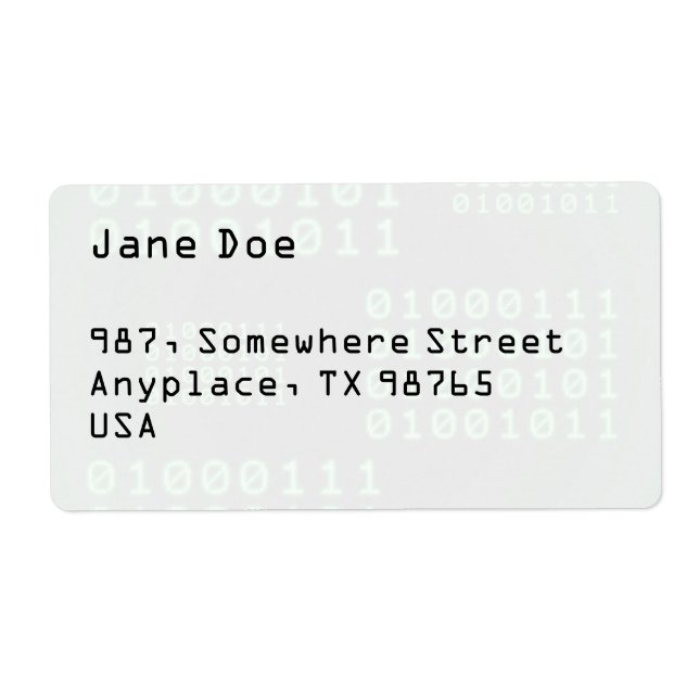 Binary code for GEEK (Front)