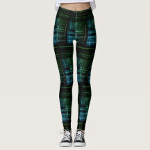Binary Code Futuristic Leggings – Tech Meets Style