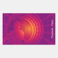 Binary Code Hi-Tech  Abstract Design Thank You