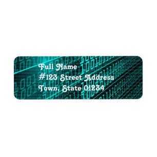 Binary Code Mailing Labels