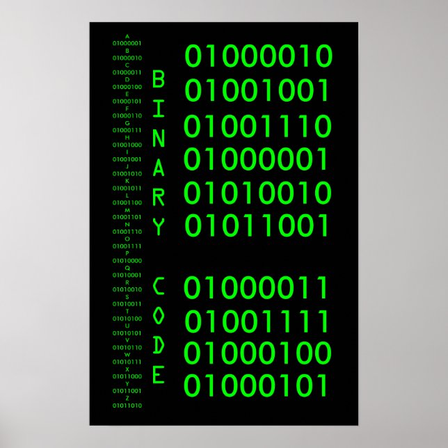 Binary Code Poster (Front)