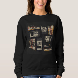 Binary Code Retro Computer Glitch Geek Programmer Sweatshirt