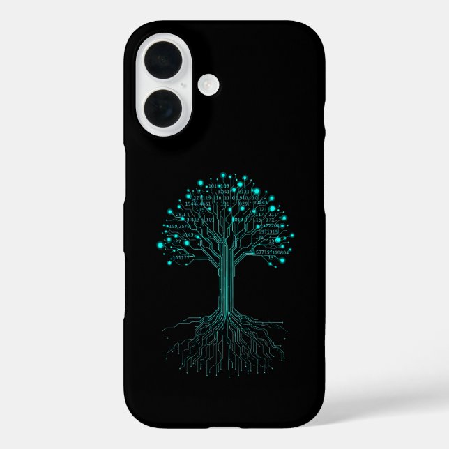 Binary Coding Programmer Graphic Design for Coders Case-Mate iPhone Case (Back)
