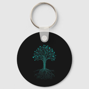 Binary Coding Programmer Graphic Design for Coders Key Ring