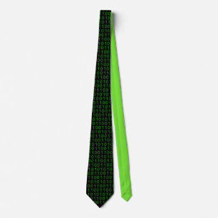 Binary Computer Code Numbers Tie