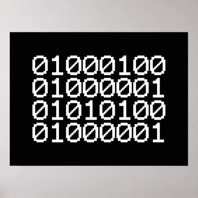 BINARY DATA POSTER (Front)