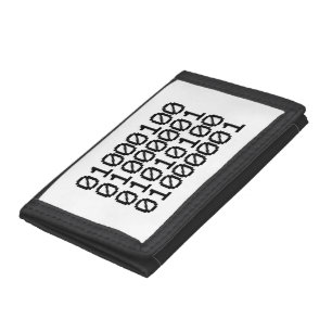 BINARY DATA TRIFOLD WALLET