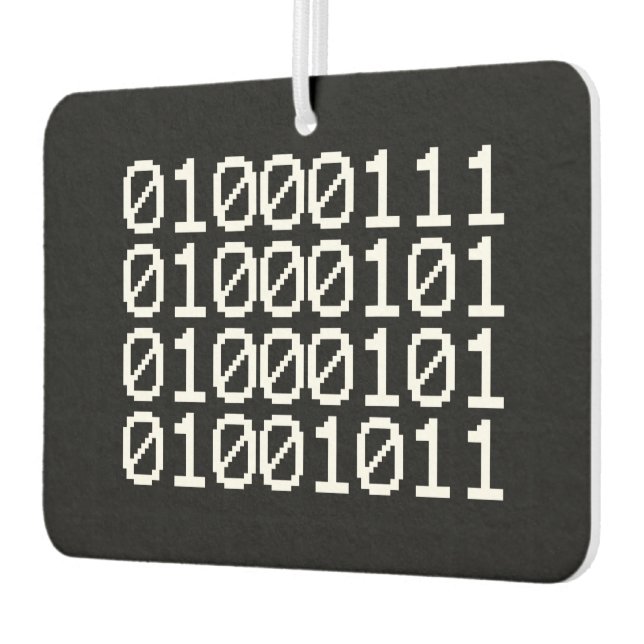 BINARY GEEK AIR FRESHENER (Left)