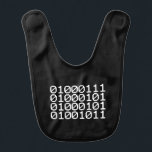 BINARY GEEK BABY BIB<br><div class="desc">GEEK IN BINARY
Globe Trotters specialises in idiosyncratic imagery from around the globe. Here you will find unique Greeting Cards, Postcards, Posters, Mousepads and more.</div>