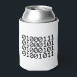 BINARY GEEK CAN COOLER<br><div class="desc">GEEK IN BINARY
Globe Trotters specialises in idiosyncratic imagery from around the globe. Here you will find unique Greeting Cards, Postcards, Posters, Mousepads and more.</div>
