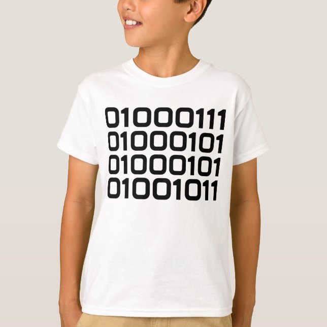 BINARY Geek FUN Graphic Tee (Front)