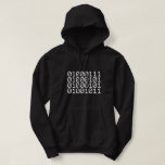 BINARY GEEK HOODIE<br><div class="desc">GEEK IN BINARY

Globe Trotters specialises in idiosyncratic imagery from around the globe. Here you will find unique Greeting Cards,  Postcards,  Posters,  Mousepads and more.</div>